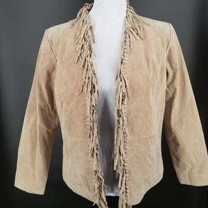 Dialogue vintage tan suede western jacket sz XS